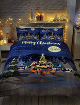Bedlam Christmas Glow In The Dark Duvet Cover Set Bedlam Christmas Glow In The Dark Duvet Cover Set
